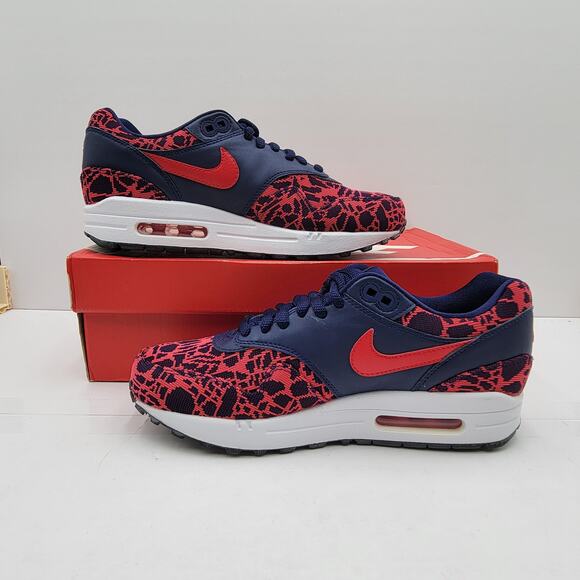 Nike Air Max 1 Jacquard Blue Red Women's Size 8 NIB (2015) - Picture 2 of 8